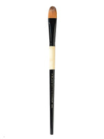 Dynasty Black Gold Series Long Handled Synthetic Brushes, 12 Filbert 1526Fil (35712)