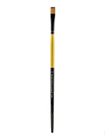 Dynasty Black Gold Series Long Handled Synthetic Brushes, 6 Bright 1526B (38405)