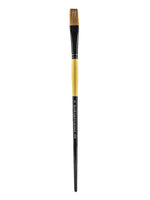 Dynasty Black Gold Series Long Handled Synthetic Brushes, 8 Flat 1526F (69462)