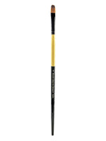 Dynasty Black Gold Series Long Handled Synthetic Brush, 6, Filbert 1526Fil (87857)