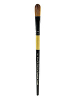 Dynasty Black Gold Series Synthetic Brushes, Short Handle 1/2" Oval Wash (44547)