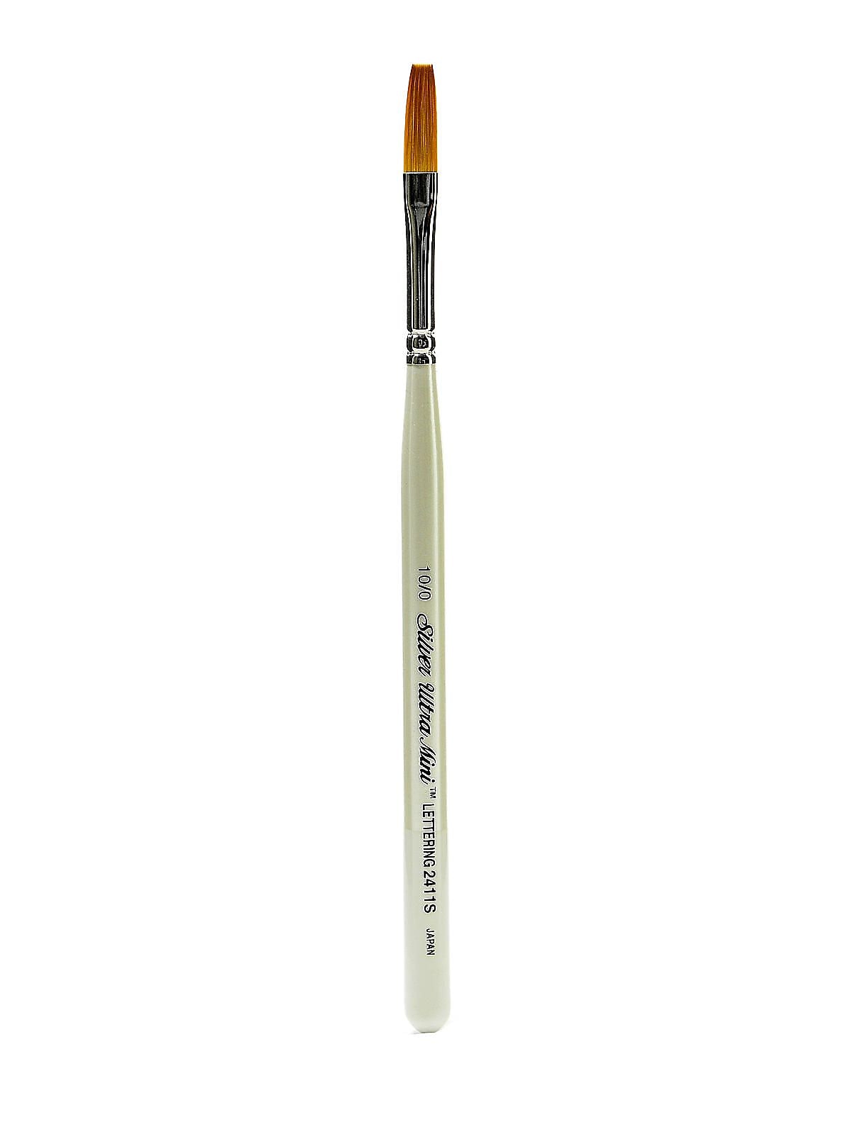 Silver Brush Ultra Mini Series Golden Taklon Brush, 10/0, Stroke (37981)