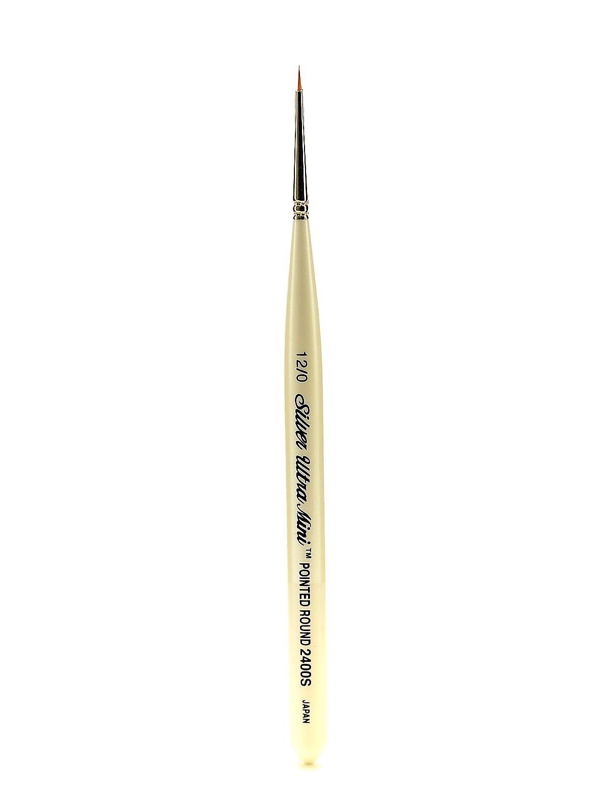 Silver Brush Ultra Mini Series Golden Taklon Brushes 12/0 Round (71361)