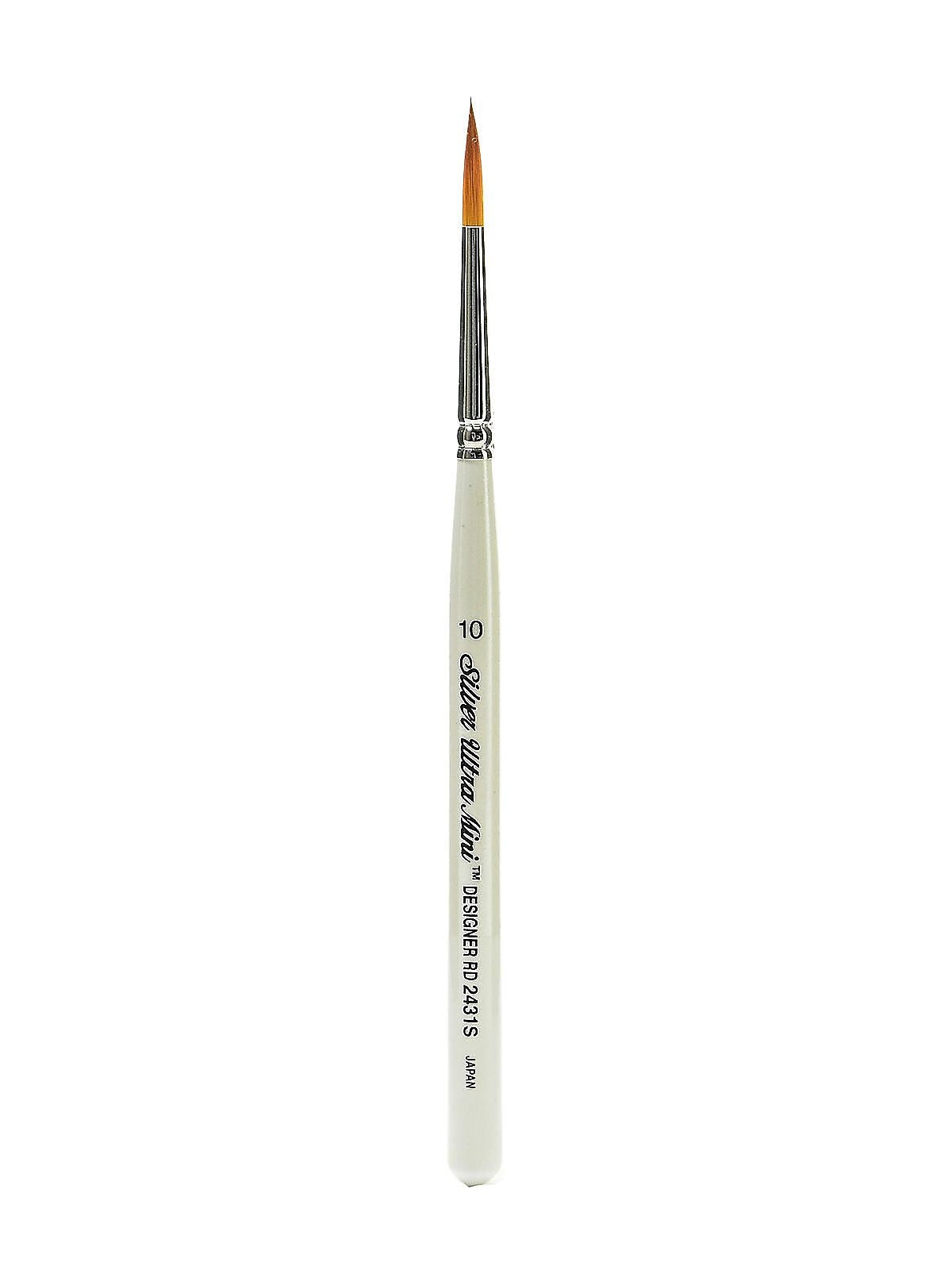 Silver Brush Ultra Mini Series Golden Taklon Brushes, 10-Designer Round (85755)