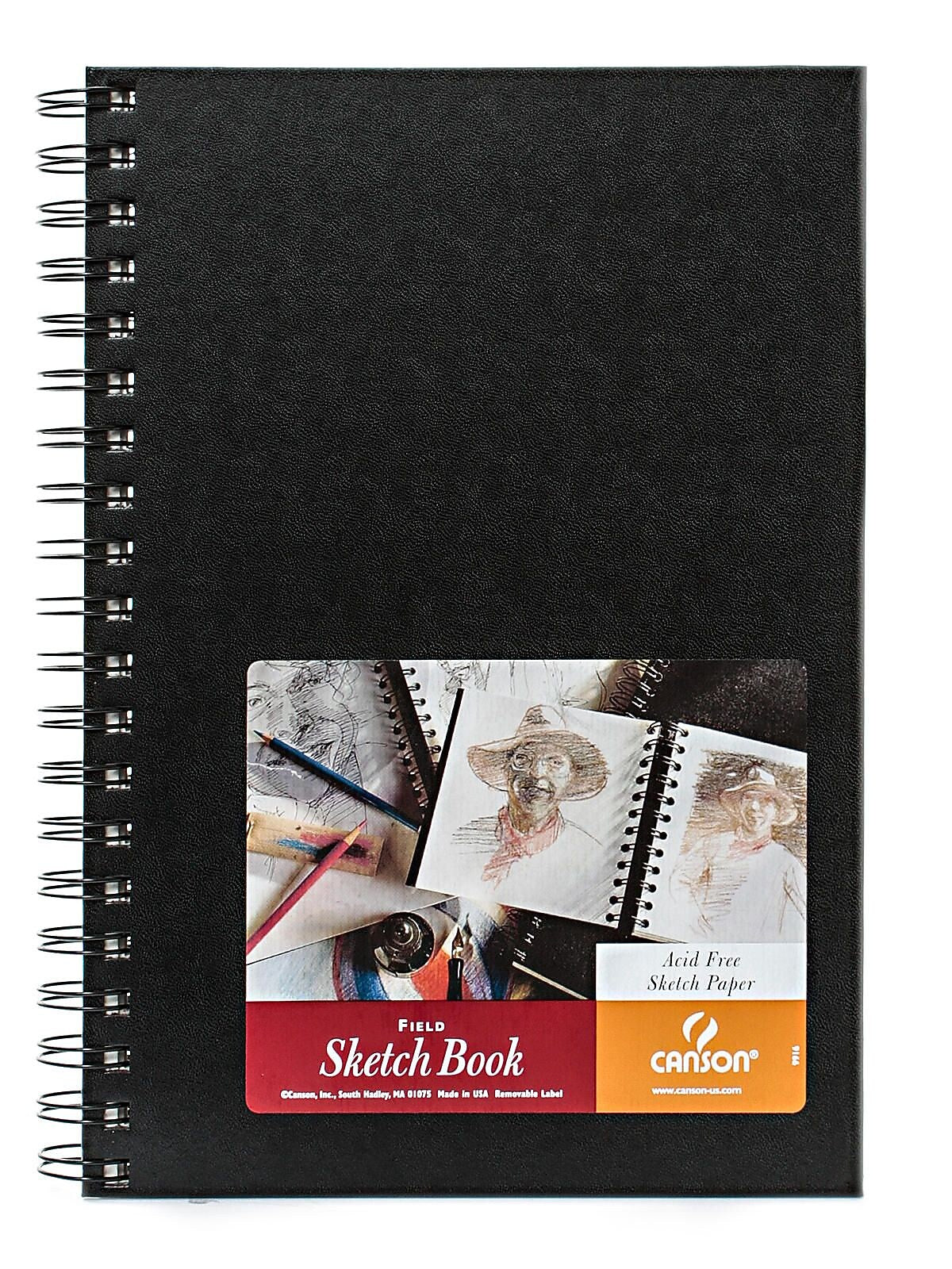 Canson 7" x 10" Wire Bound Sketch Book, 80 Sheets/Book, 2/Pack (73837-PK2)