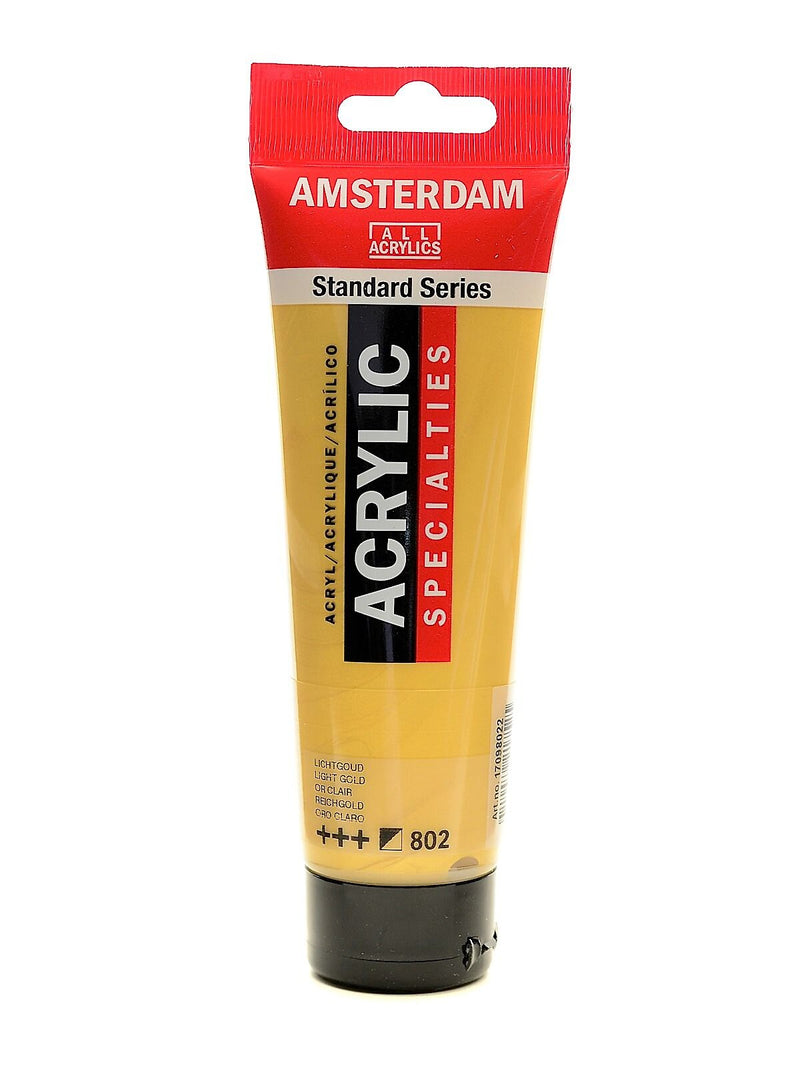 Amsterdam Standard Series Light Gold Acrylic Paint, 120Ml, 3/Pack (30557-Pk3)