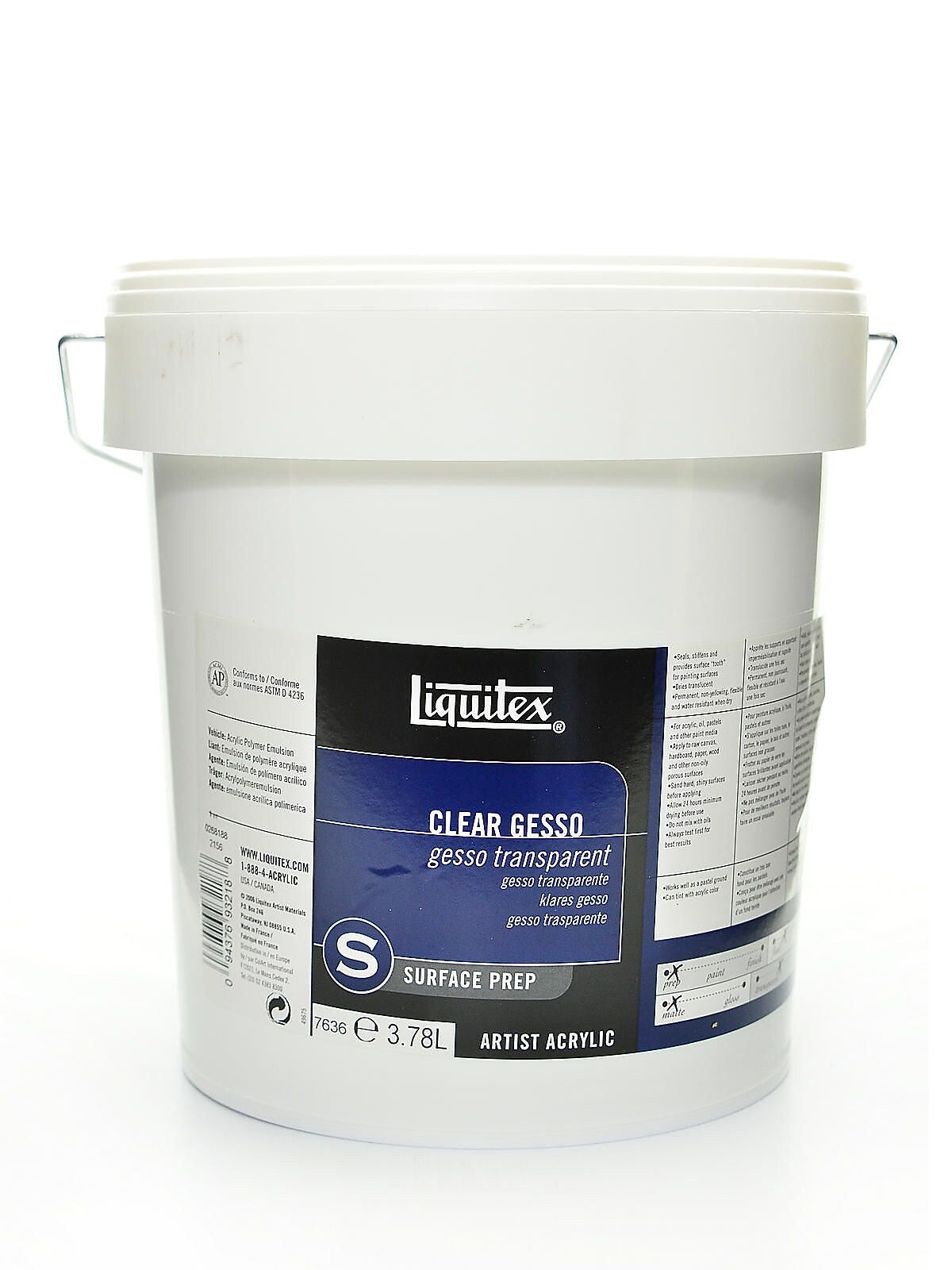 Liquitex Acrylic Clear Gesso 128 Oz.