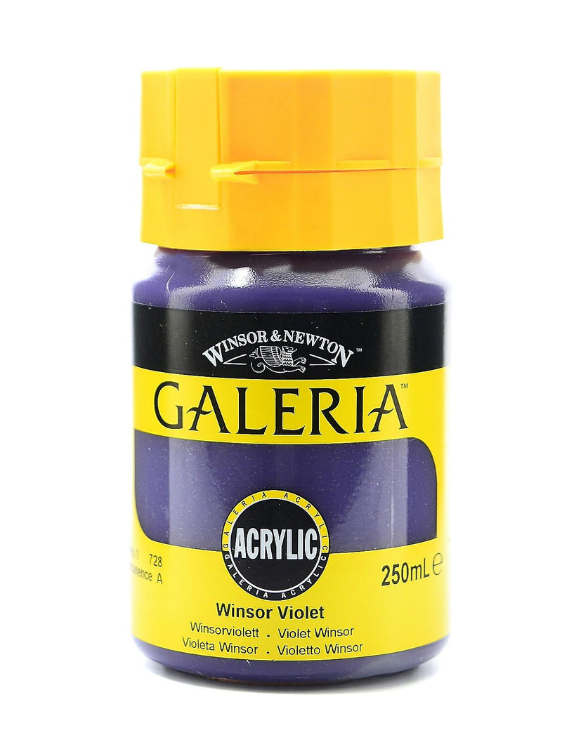 Winsor And Newton Galeria Flow Formula Acrylic Colours, Winsor, Violet No 728, 250ml, 2/Pk