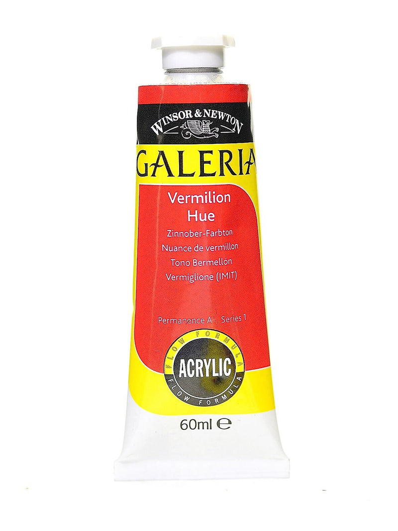 Winsor And Newton Galeria Flow Formula Acrylic Colours, Vermilion Hue 60Ml No 682, 4Pk (34252-Pk4)