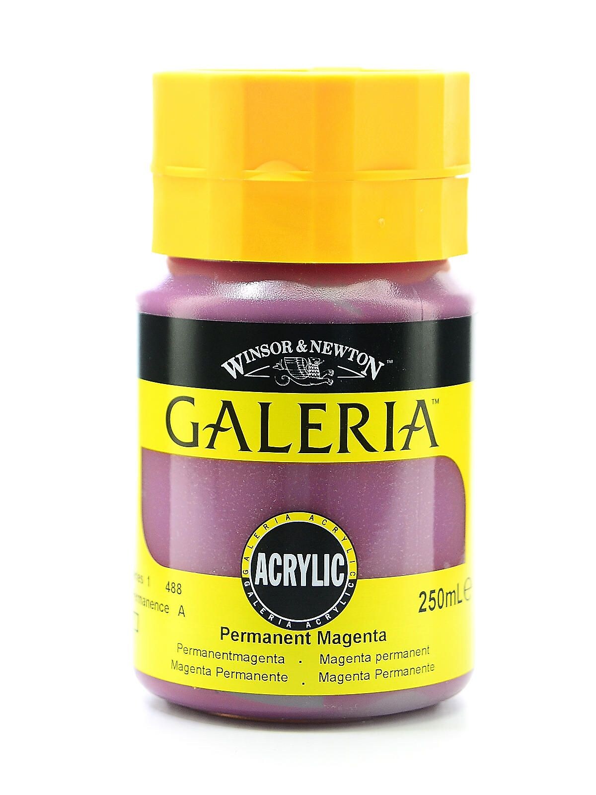 Winsor And Newton Galeria Flow Formula Permanent Magenta 488 Acrylic Colour, 250Ml, 2Pk (39057-Pk2)