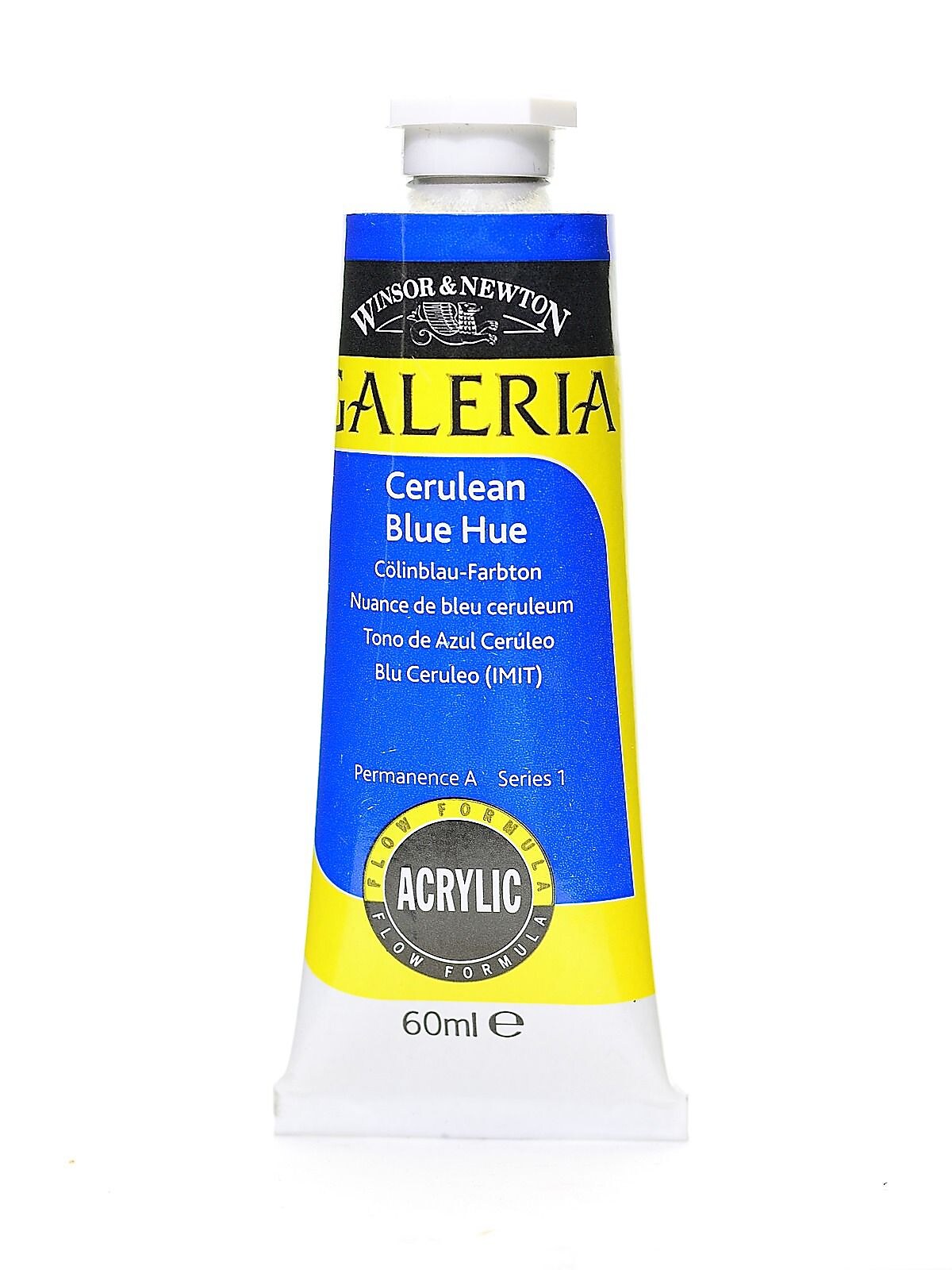 Winsor & Newton Galeria Flow Formula Acrylic Colors, Cerulean Blue Hue No 138, 60Ml, 3Pk (40831-Pk3)