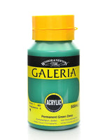 Winsor And Newton Galeria Flow Formula Acrylic Colours, Permanent Green Deep No 482, 500Ml (62733)