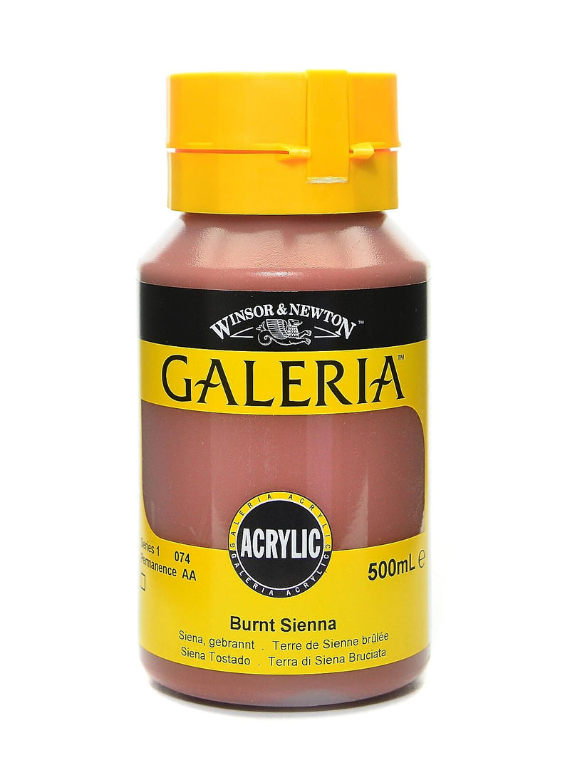 Winsor And Newton Galeria Flow Formula Acrylic Colors Burnt Sienna 500 Ml 74 (73062)
