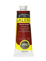 Winsor And Newton Galeria Flow Formula Acrylic Colours, Burnt Umber, 60Ml, No 76, 4/Pack (83117-Pk4)