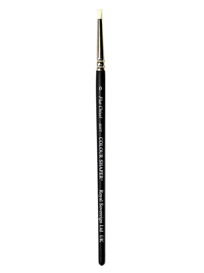Colour Shaper Painting Tools, Flat Chisel Soft No 0, 2/Pack (10322-Pk2)
