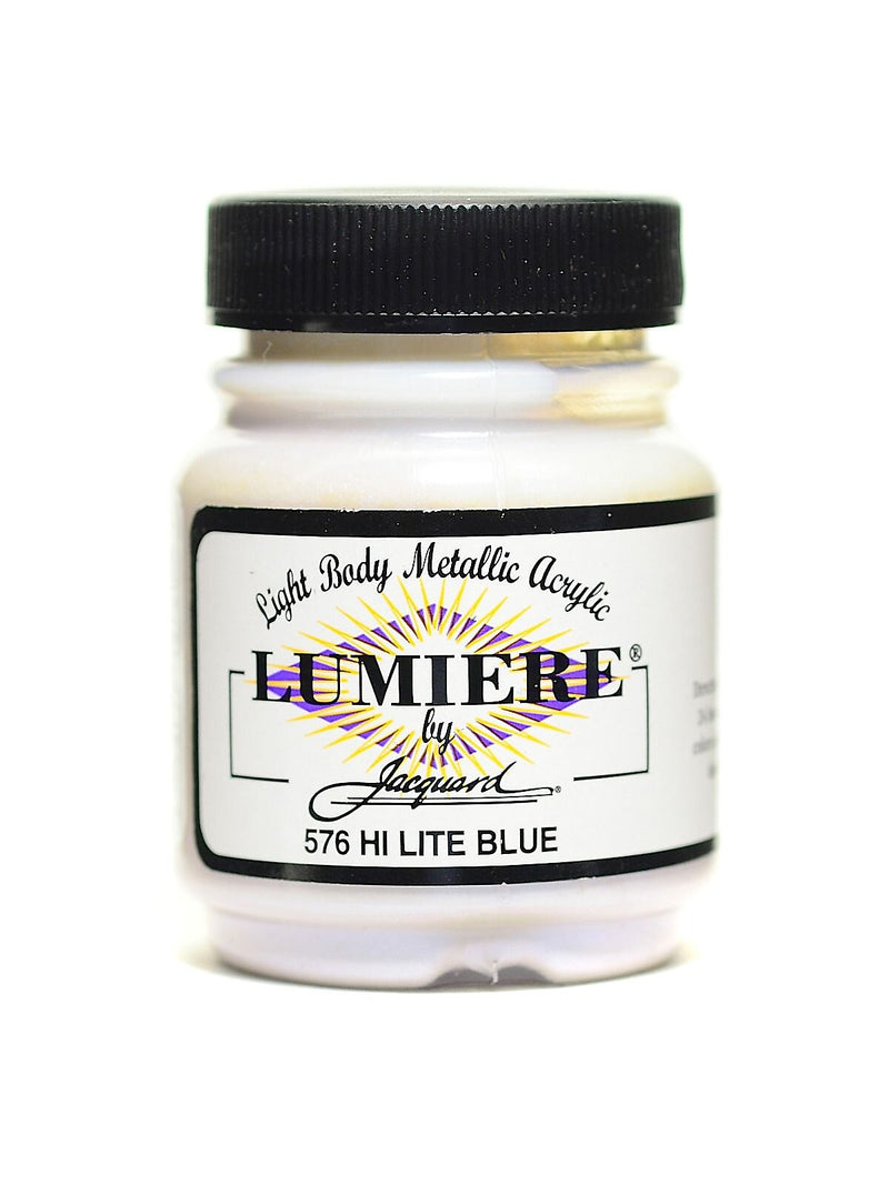 Jacquard Lumiere Artist Acrylics, Hi-Lite Blue, 3/Pack (66794-Pk3)
