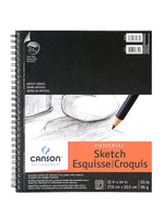 Canson Universal 11" x 14" Wire Bound Sketch Pad, 100 Sheets/Pad, 2/Pack (38573-PK2)