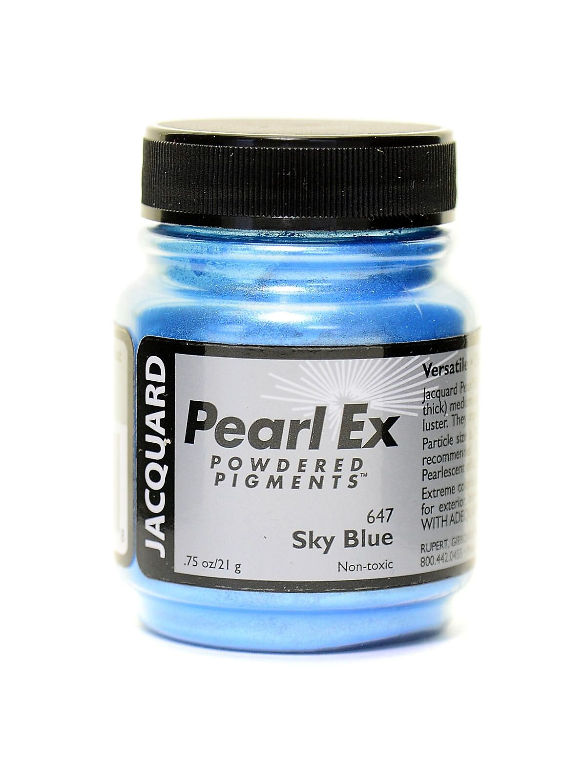 Jacquard Pearl Ex Powdered Pigments sky blue 0.75 oz. [Pack of 3]