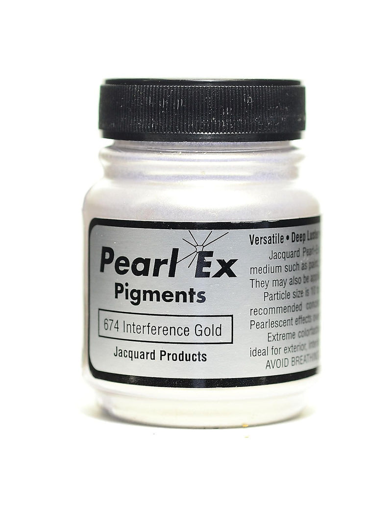 Jacquard Pearl Ex Powdered Pigments interference gold 0.50 oz. [Pack of 3]