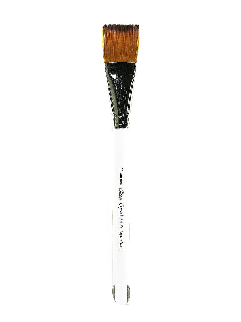 Silver Brush Crystal Series Brushes 1" Square Wash 6808S (12248)
