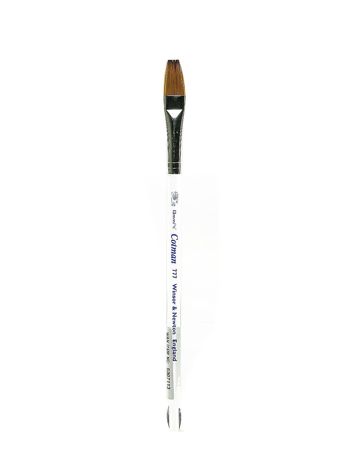 Winsor & Newton Cotman Water Colour Brushes, 1/2", One Stroke With Clear Beveled Handle 777 (53409)