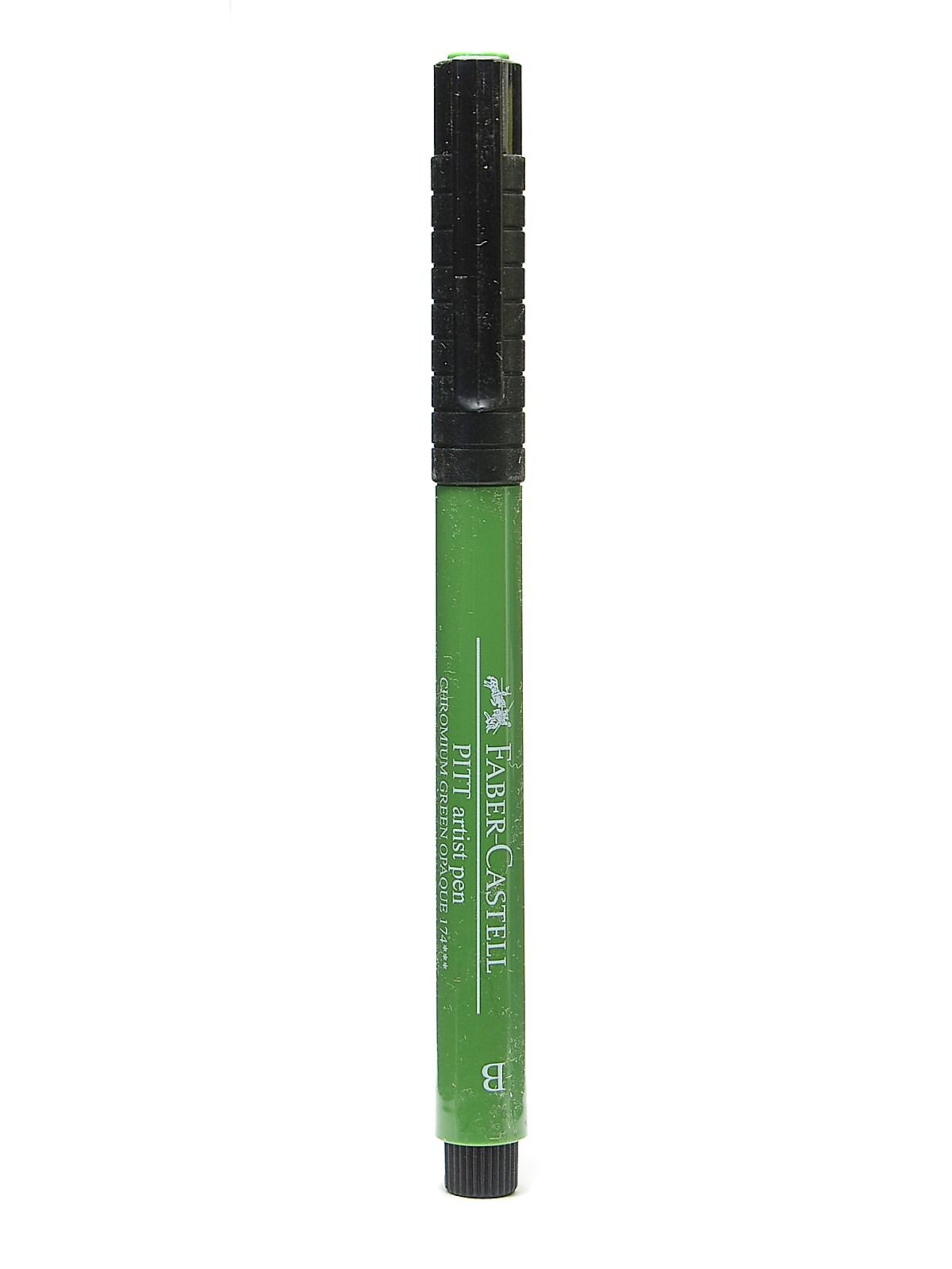 Faber-Castell Pitt Artist Pens chromium green opaque brush 174 [Pack of 8]