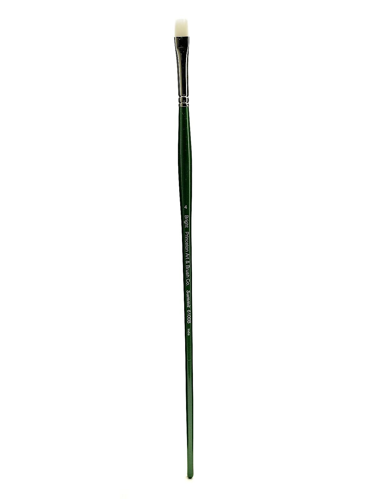 Princeton 6100 Synthetic Bristle Oil And Acrylic Brush, 4, Bright (28136)