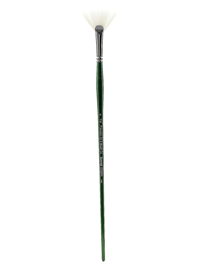 Princeton 6100 Synthetic Bristle Oil And Acrylic Brushes 6 Fan (39849)