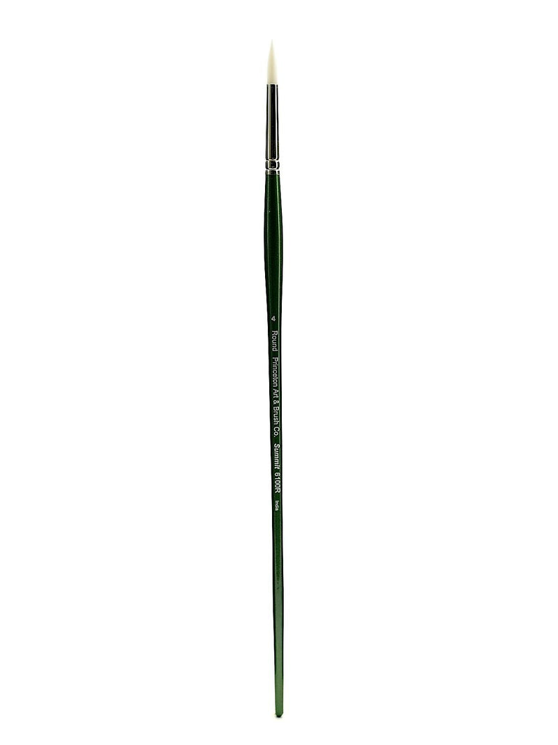 Princeton 6100 Synthetic Bristle Oil And Acrylic Brushes, 4 Round (44363)