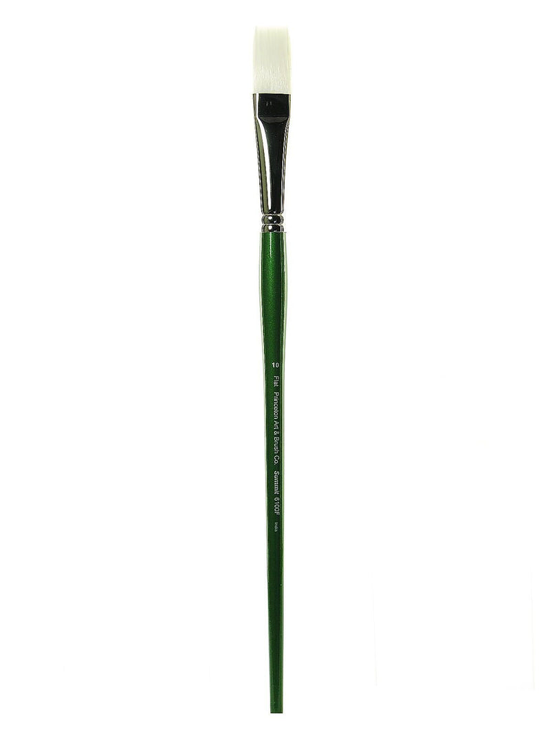 Princeton 6100 Synthetic Bristle Oil And Acrylic Brushes, 10 Flat (82283)