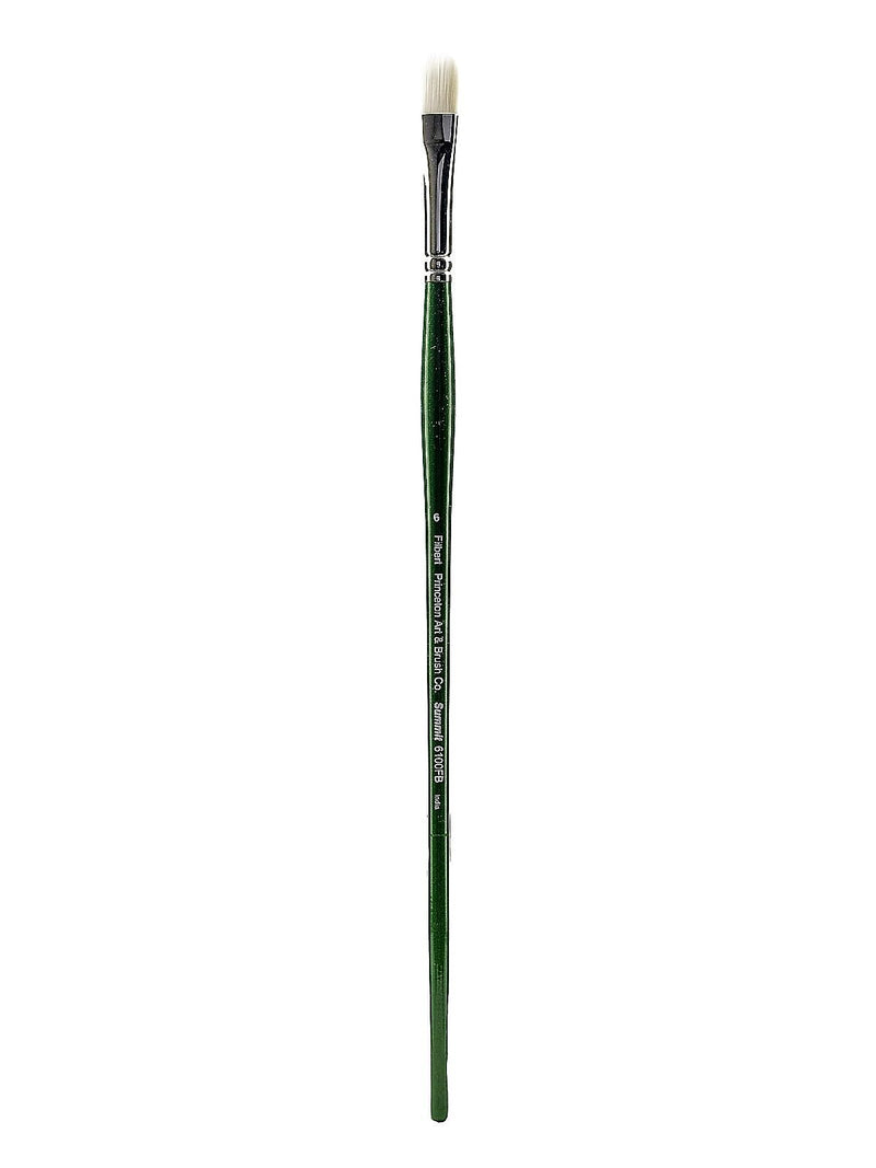 Princeton 6100 Synthetic Bristle Oil And Acrylic Brushes, 6 Filbert (84542)
