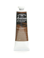 Winsor  And  Newton Artisan Water Mixable Oil Colours Burnt Umber 37 Ml 76 [Pack Of 3]