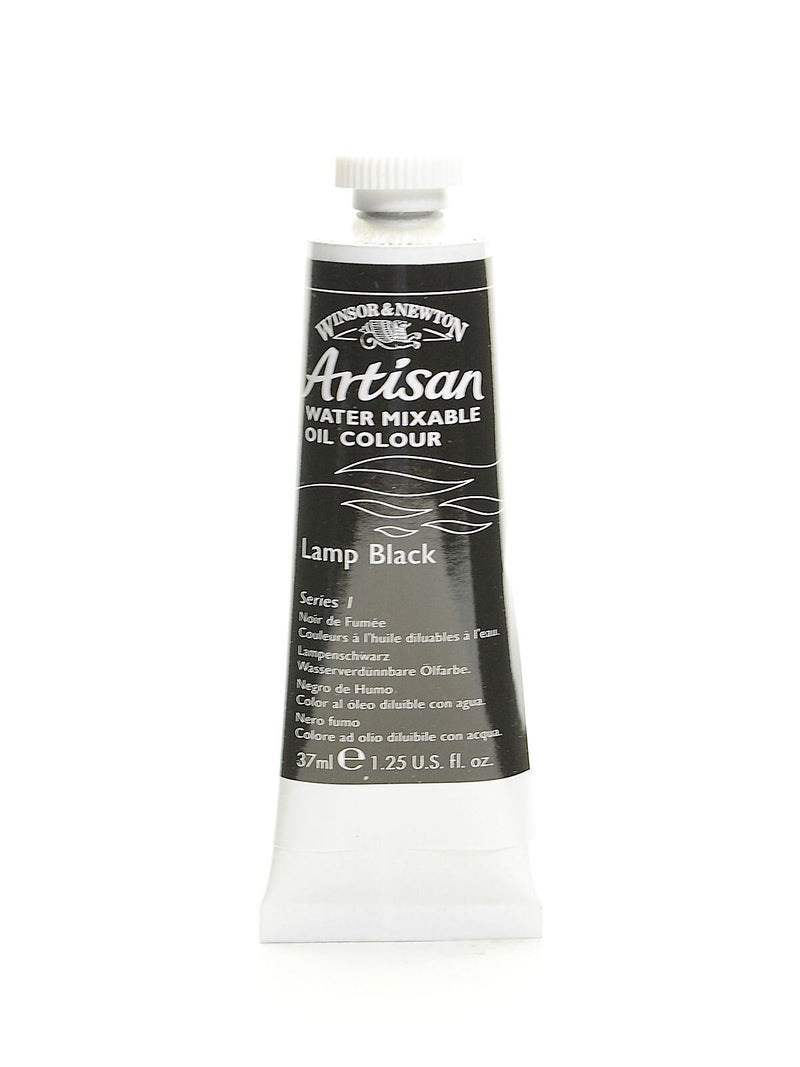 Winsor  And  Newton Artisan Water Mixable Oil Colours Lamp Black 37 Ml 337 [Pack Of 3]