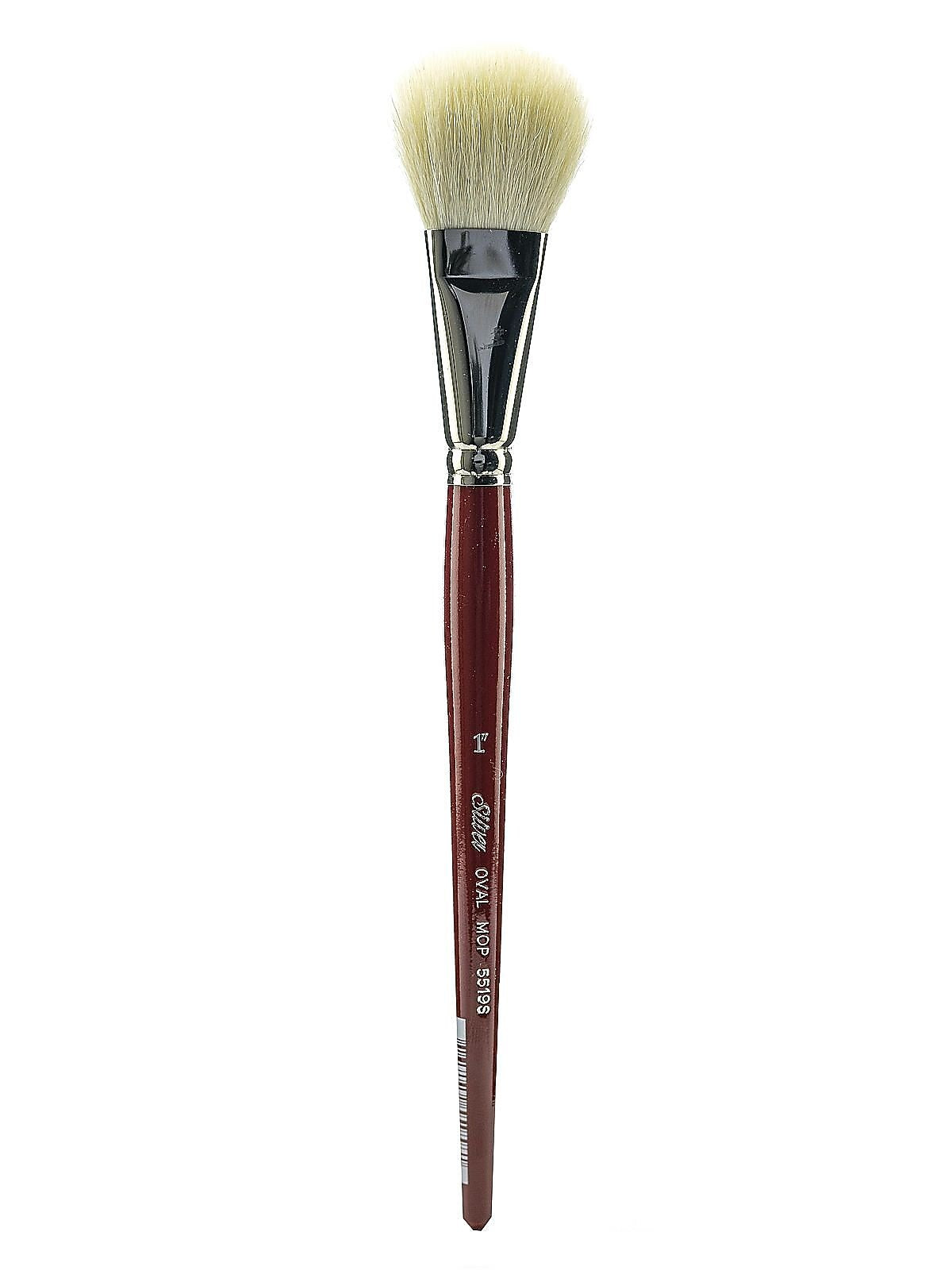 Silver Brush White Round/Oval Mop Brushes 1" Oval Mop (13364)