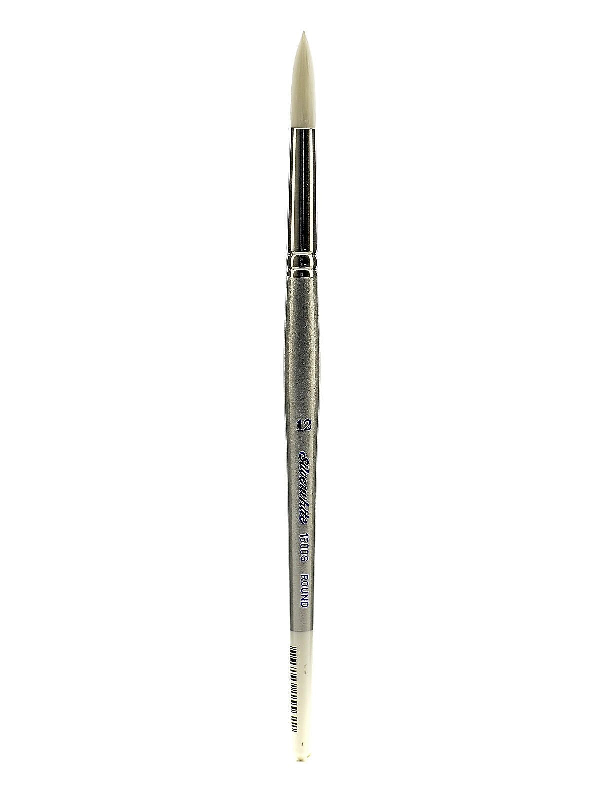 Silver Brush Silverwhite Series Synthetic Brushes Short Handle 12 Round