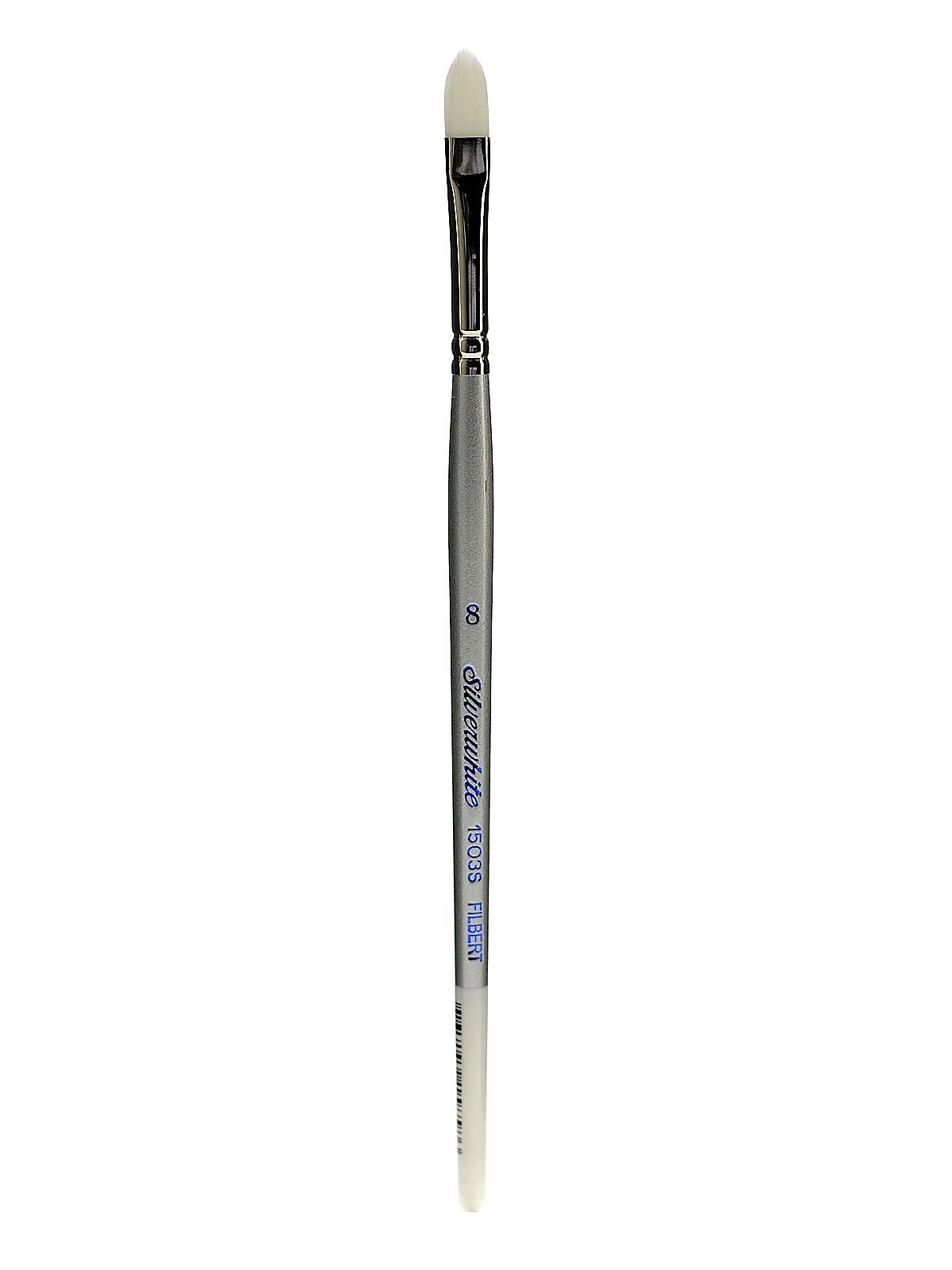 Silver Brush Silverwhite Series Synthetic Brushes, Short Handle 8 Filbert (79496)