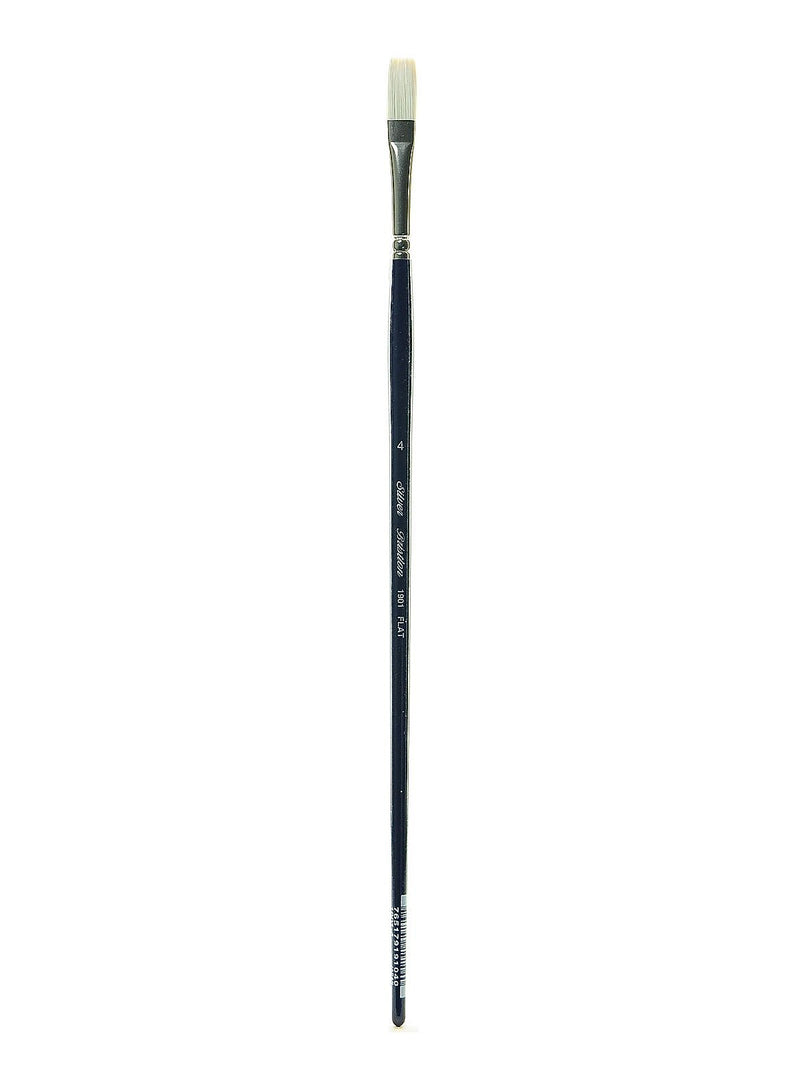 Silver Brush Bristlon Series Brushes, 4 Flat (23470)
