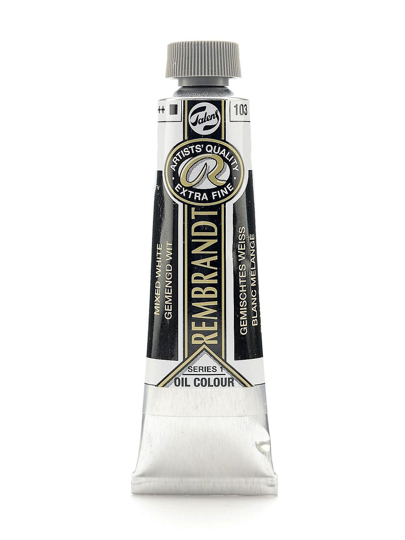 Rembrandt Artist's Oil Colors Mixed White 40 Ml 103