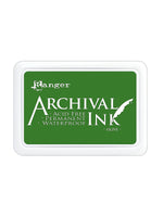 Ranger Archival Ink Olive 2 1/2 In. X 3 3/4 In. Pad [Pack Of 3]