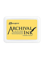 Ranger Archival Ink Chrome Yellow 2 1/2 In. X 3 3/4 In. Pad [Pack Of 3]