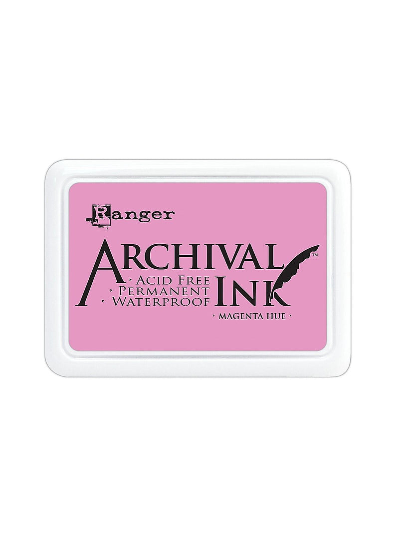 Ranger Archival Ink Magenta Hue 2 1/2 In. X 3 3/4 In. Pad [Pack Of 3]