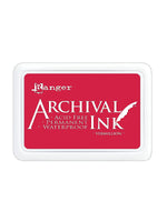 Ranger Archival Ink Vermillion 2 1/2 In. X 3 3/4 In. Pad [Pack Of 3]