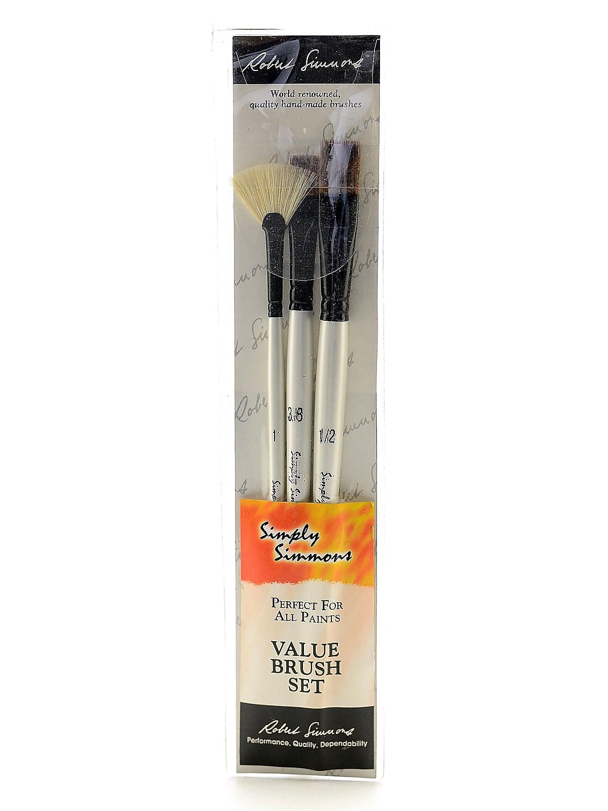 Robert Simmons Simply Simmons Value Brush Sets Grass And Grain Set Set Of 3