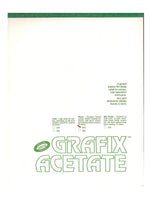 Grafix Matte Acetate Film Pads 0.003 14 in. x 17 in. pad of 25