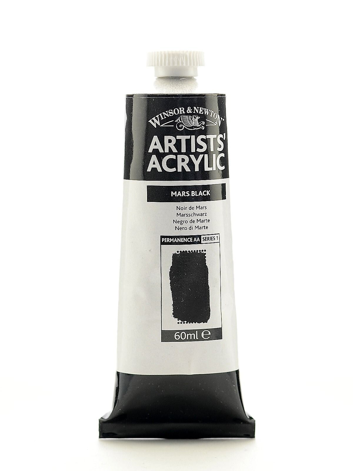 Winsor And Newton Professional Acrylic Colours Mars Black 60 ml 386, 2/Pk