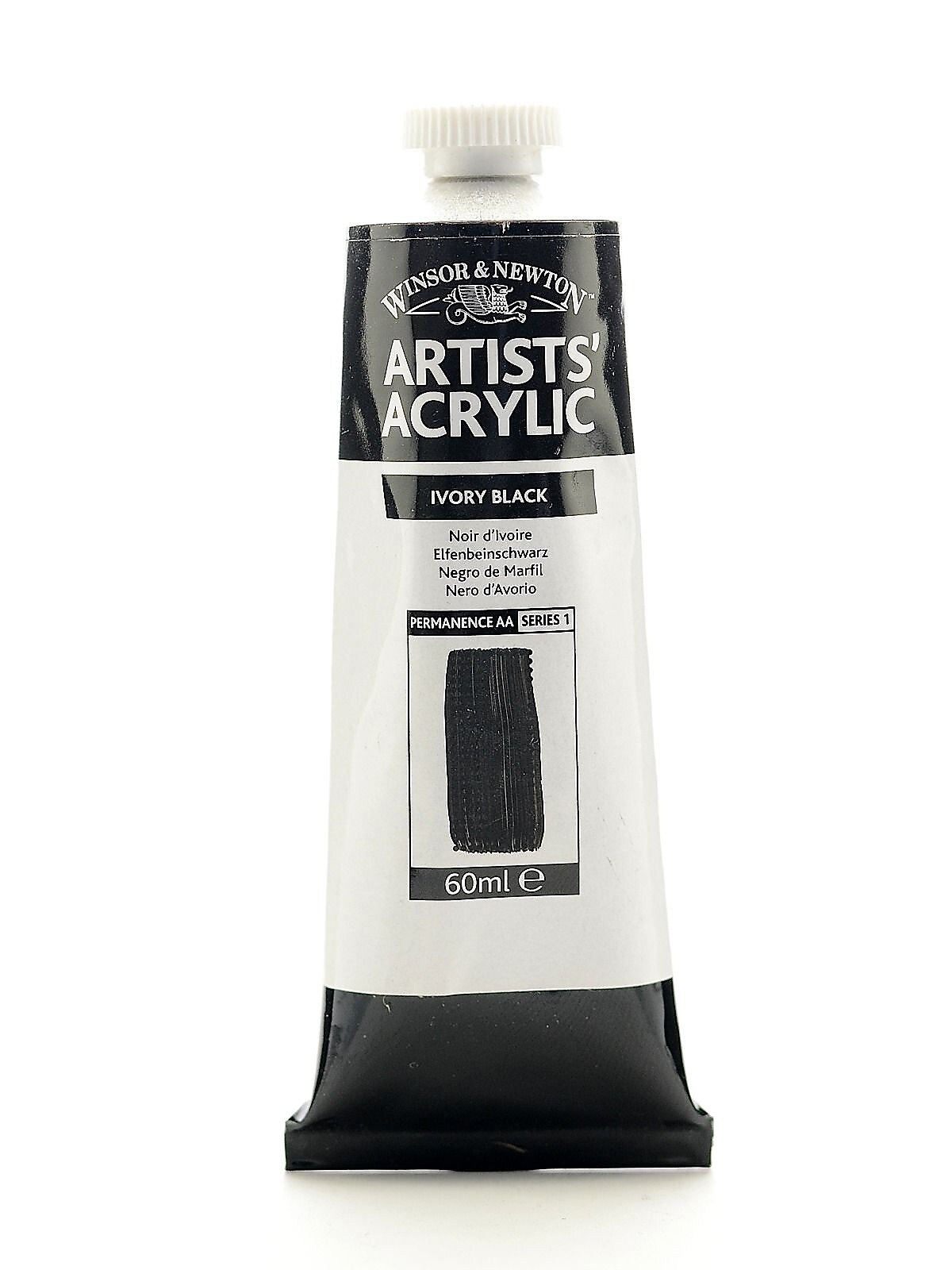 Winsor  And  Newton Professional Acrylic Colours Ivory Black 60 Ml 331 [Pack Of 2]