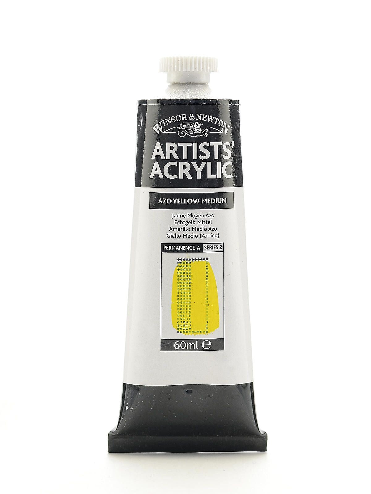 Winsor  And  Newton Professional Acrylic Colours Azo Yellow Medium 60 Ml 19