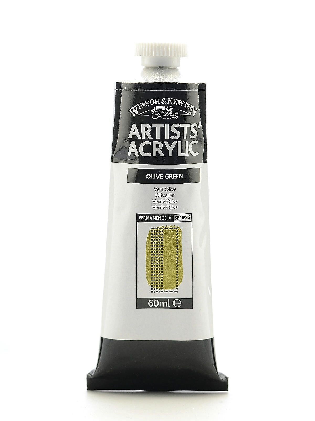 Winsor  And  Newton Professional Acrylic Colours Olive Green 60 Ml 447
