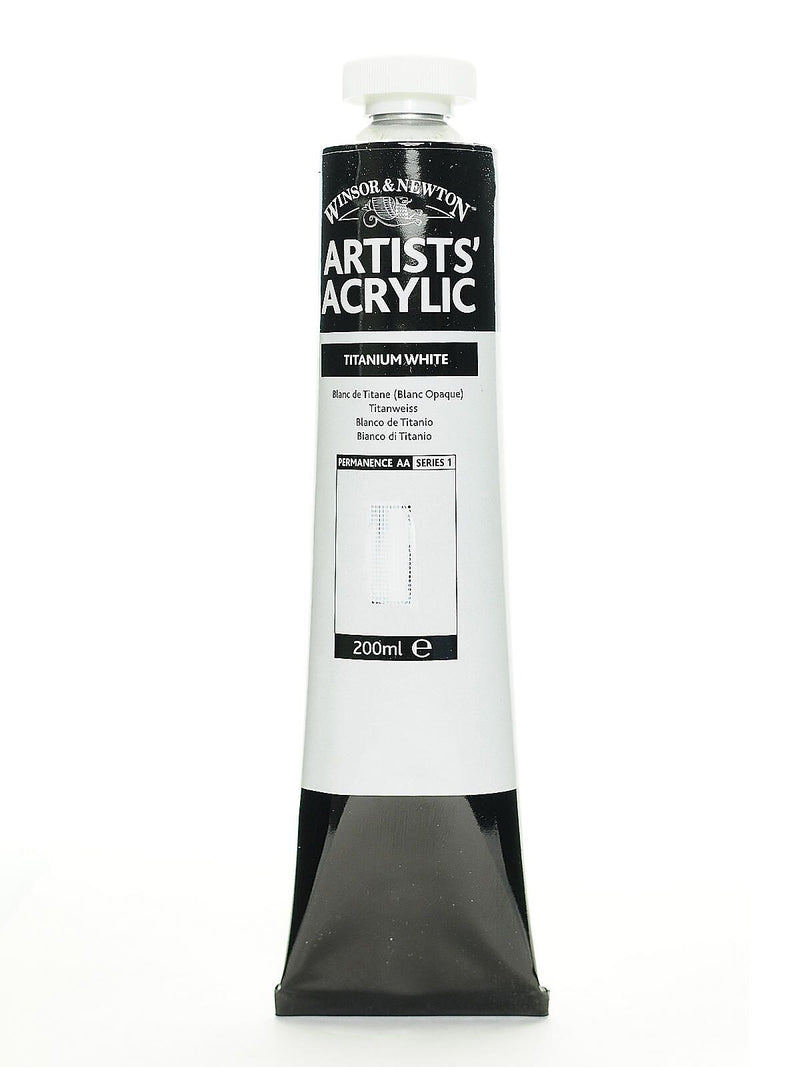 Winsor  And  Newton Professional Acrylic Colours Titanium White 200 Ml 644