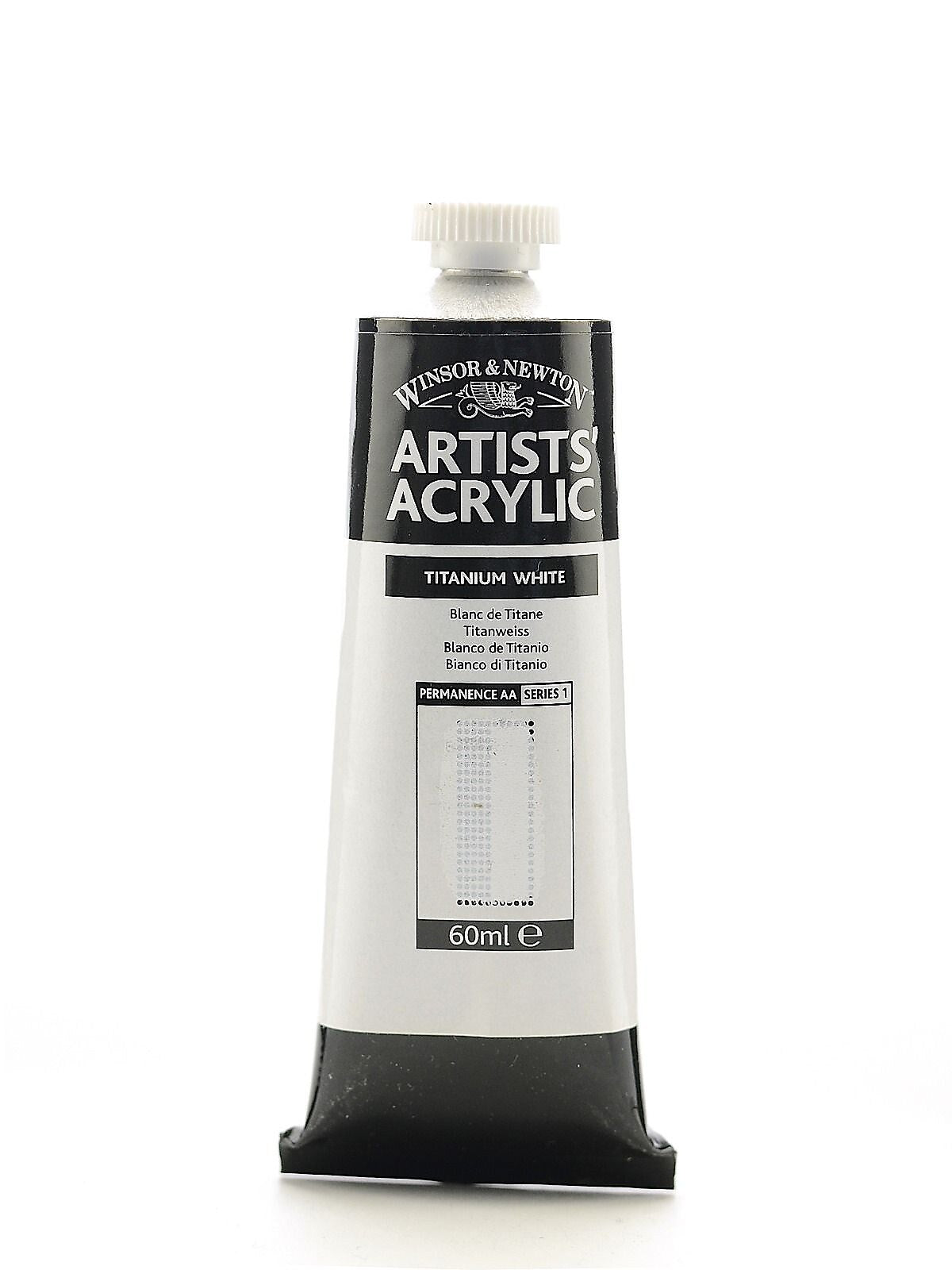 Winsor  And  Newton Professional Acrylic Colours Titanium White 60 Ml 644 [Pack Of 2]